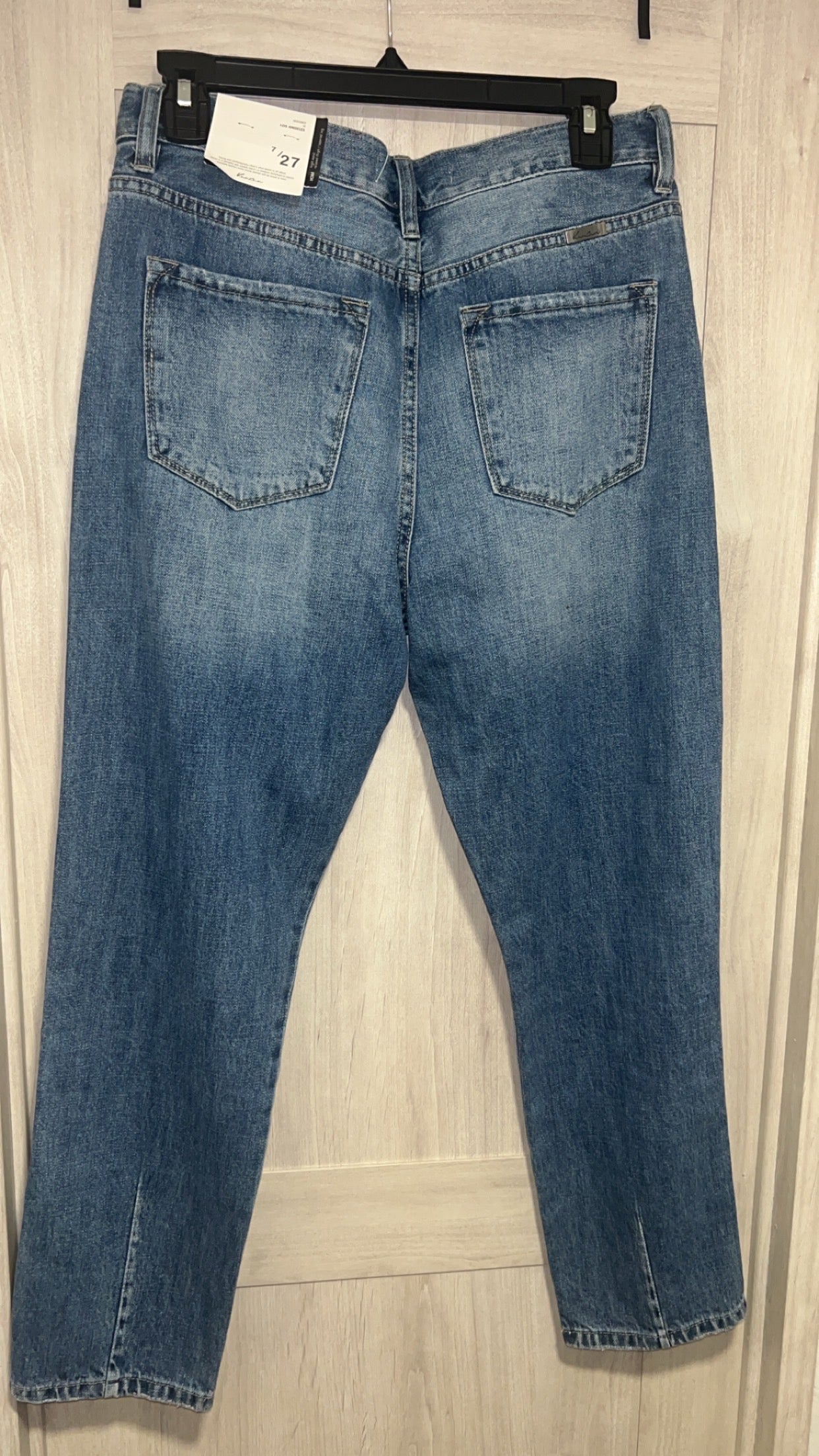 High Waisted (mom) relaxed thigh/taperd leg “paint splatter”