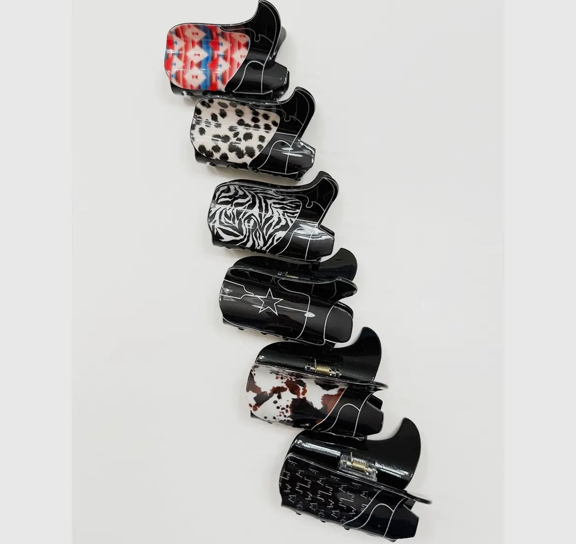 Cowgirl Boot Hair Claw Clip