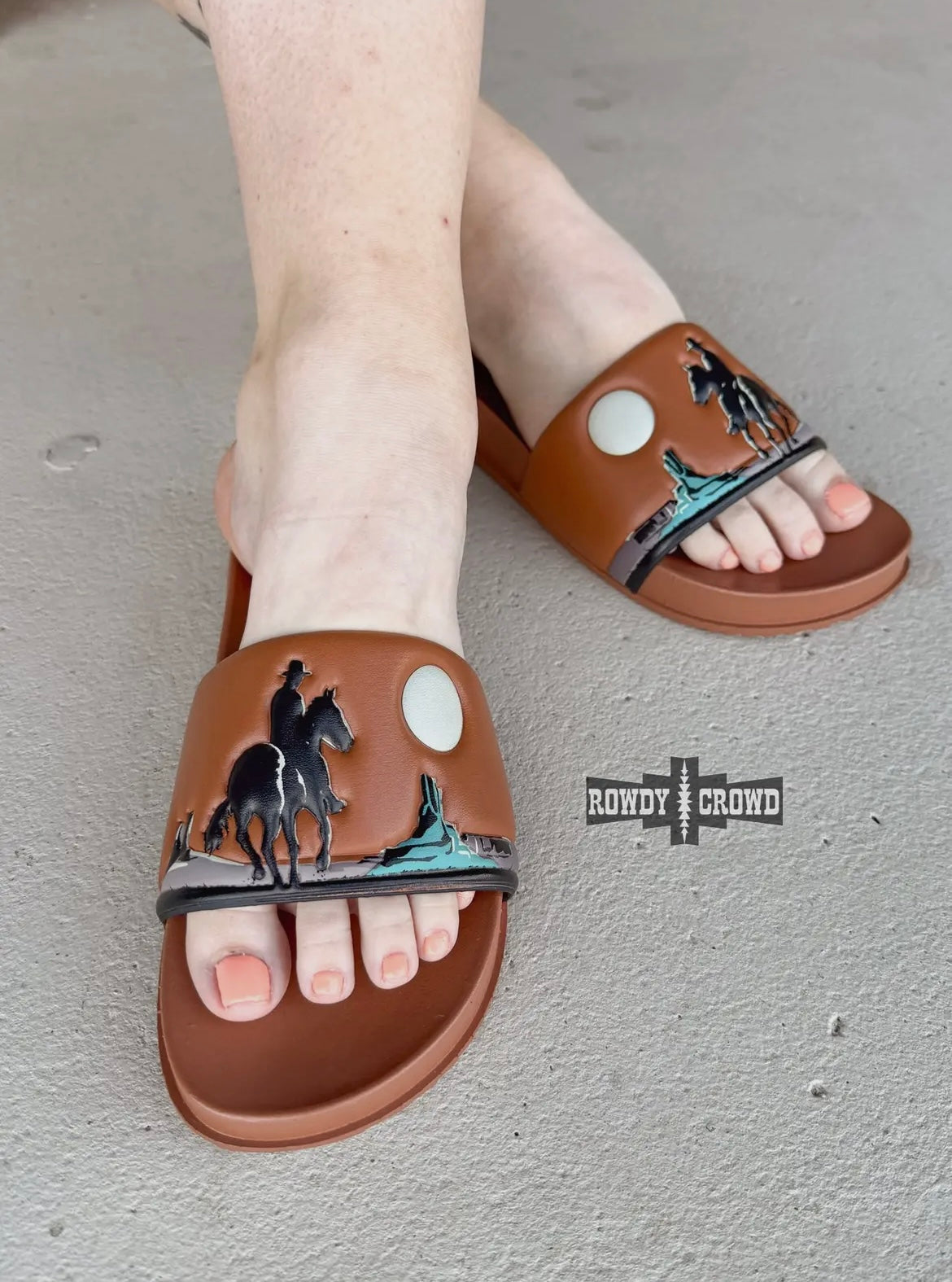 Brown Saddle Slides