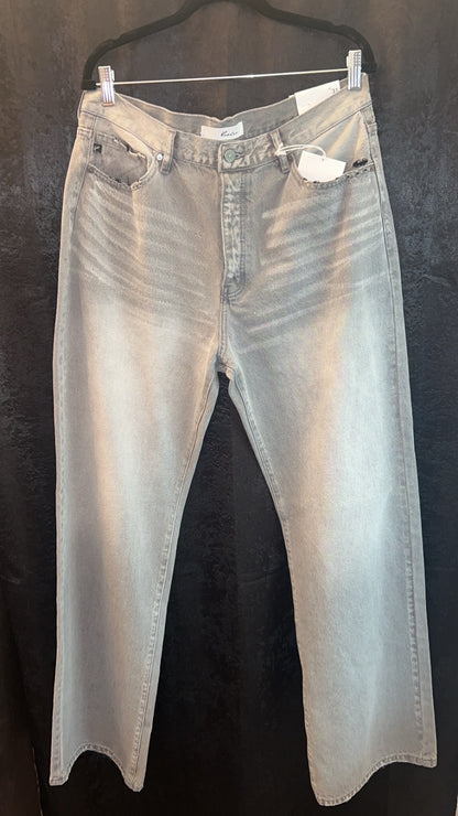 90’s Flare Gray Stonewashed Kancan Jeans