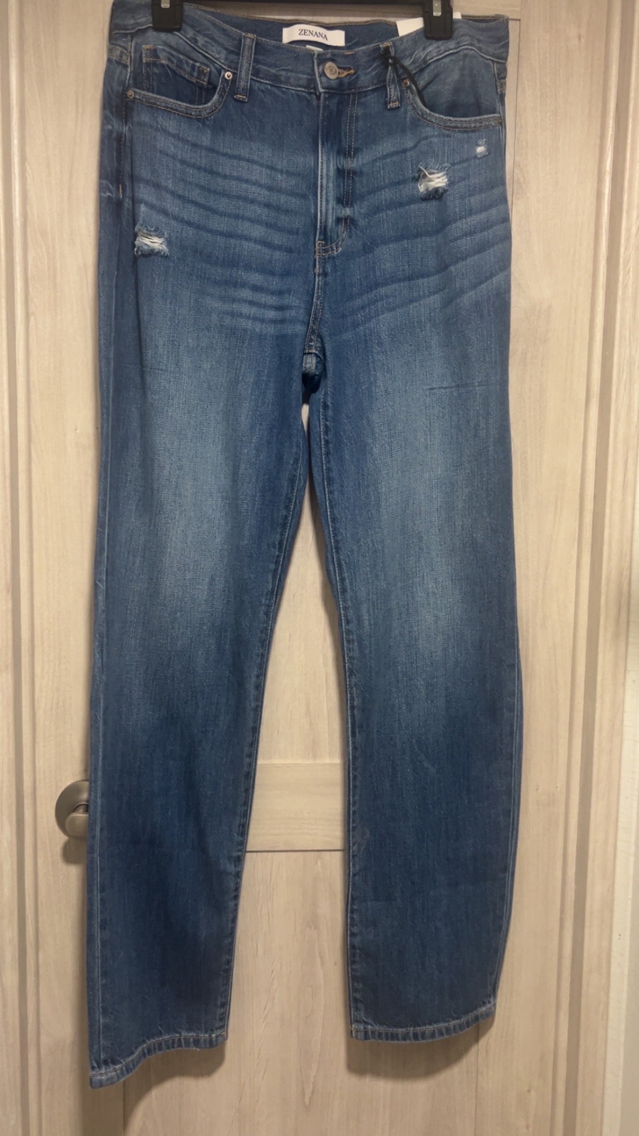 High Waisted Straight Leg Zenana Jeans