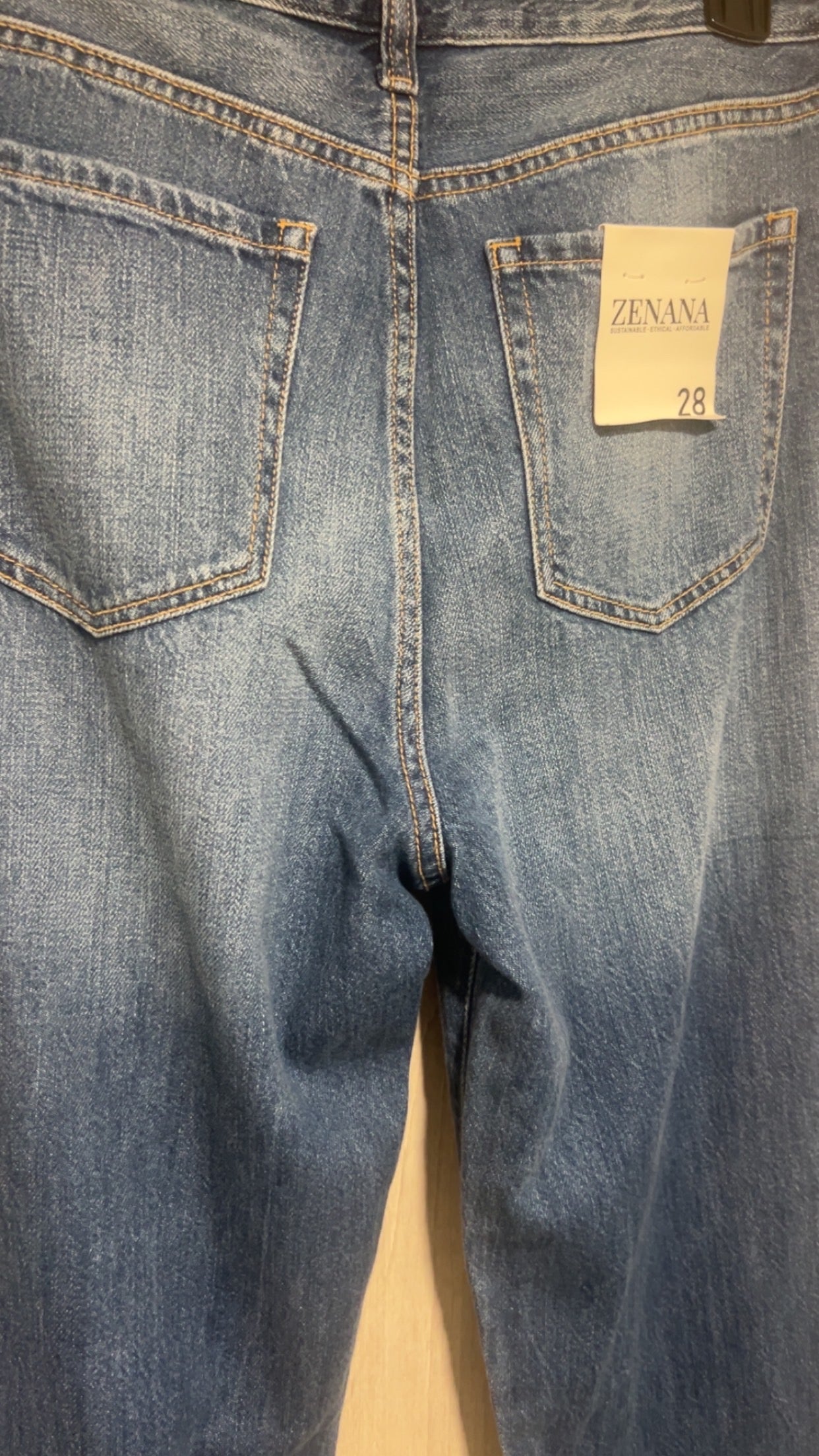 High Waisted Straight Leg Zenana Jeans