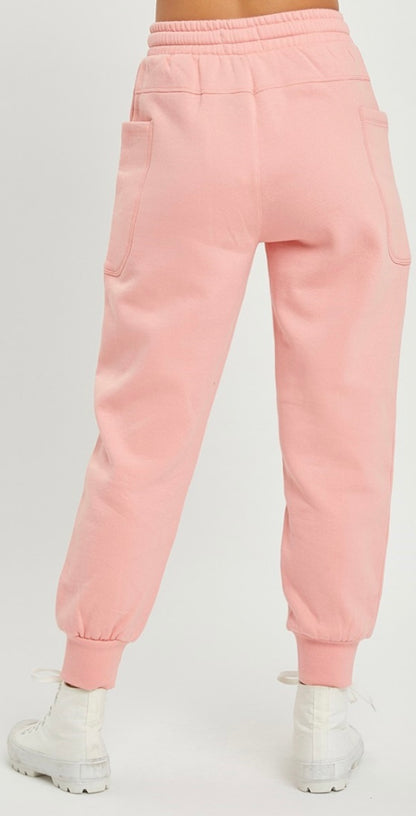 High Rise Side Pocket Relaxed Jogger Pants