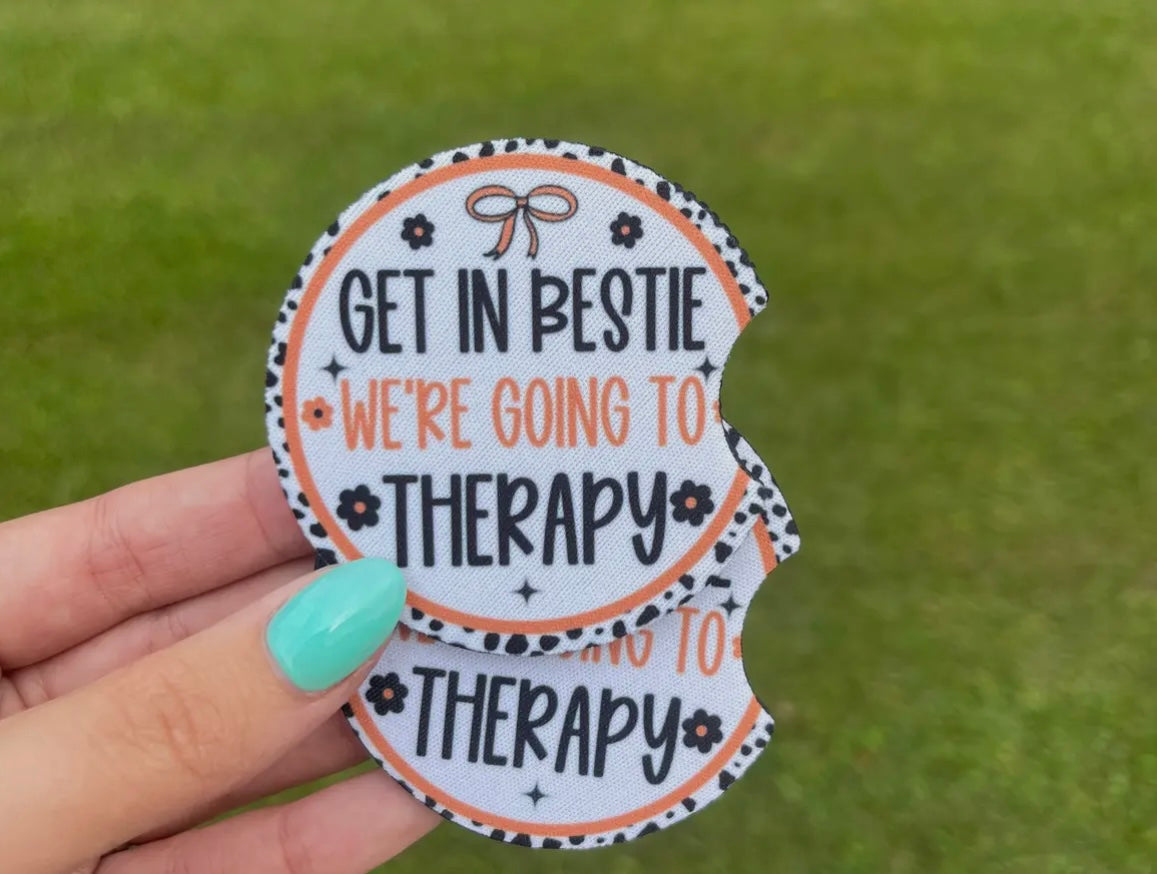 Get in Bestie Car Coaster set