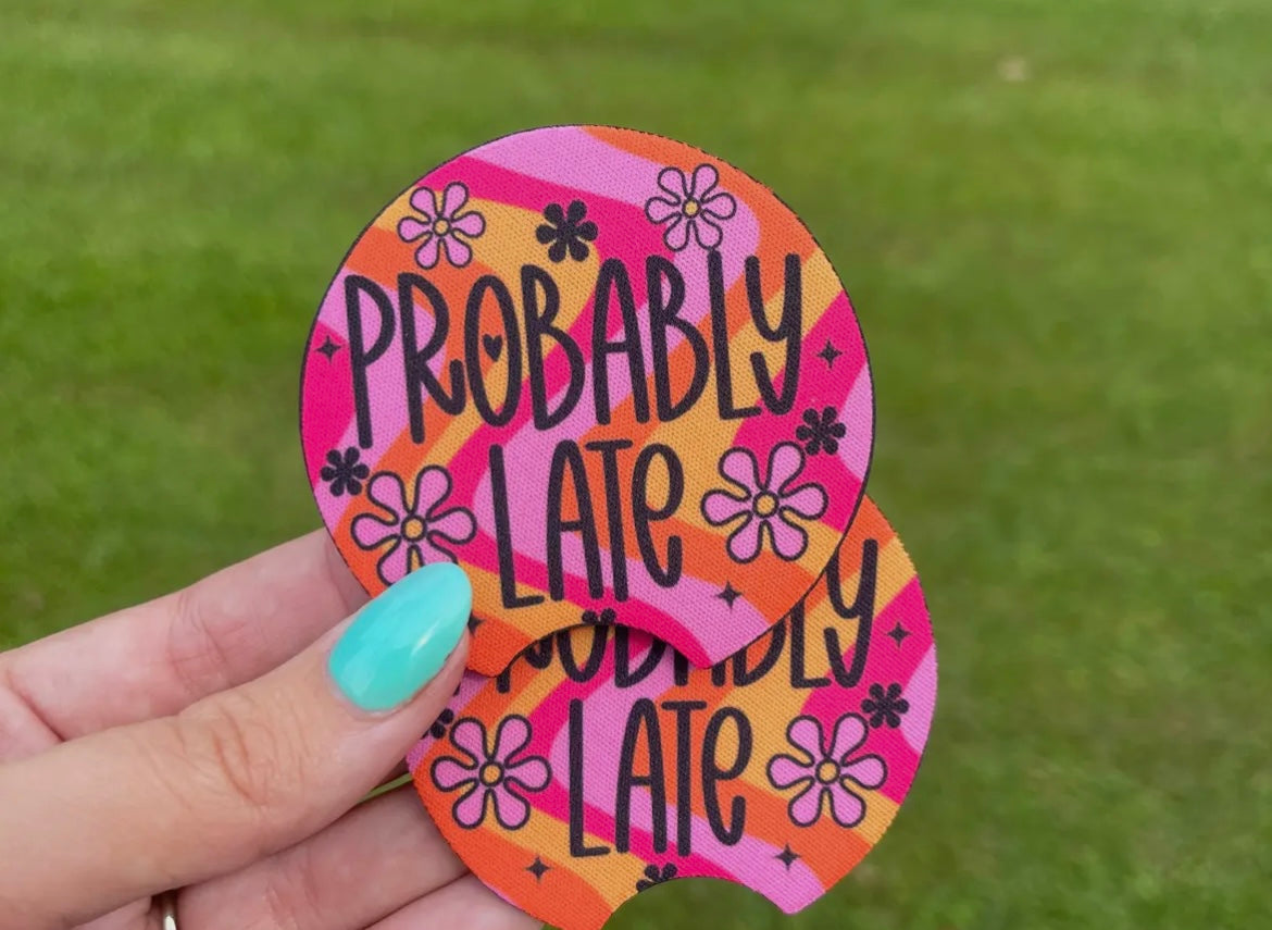 Probably Late Car Coaster Set