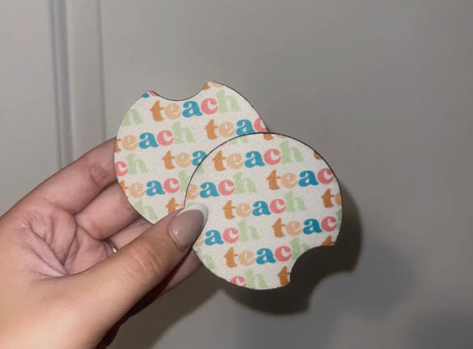 Teacher Car Coaster Set